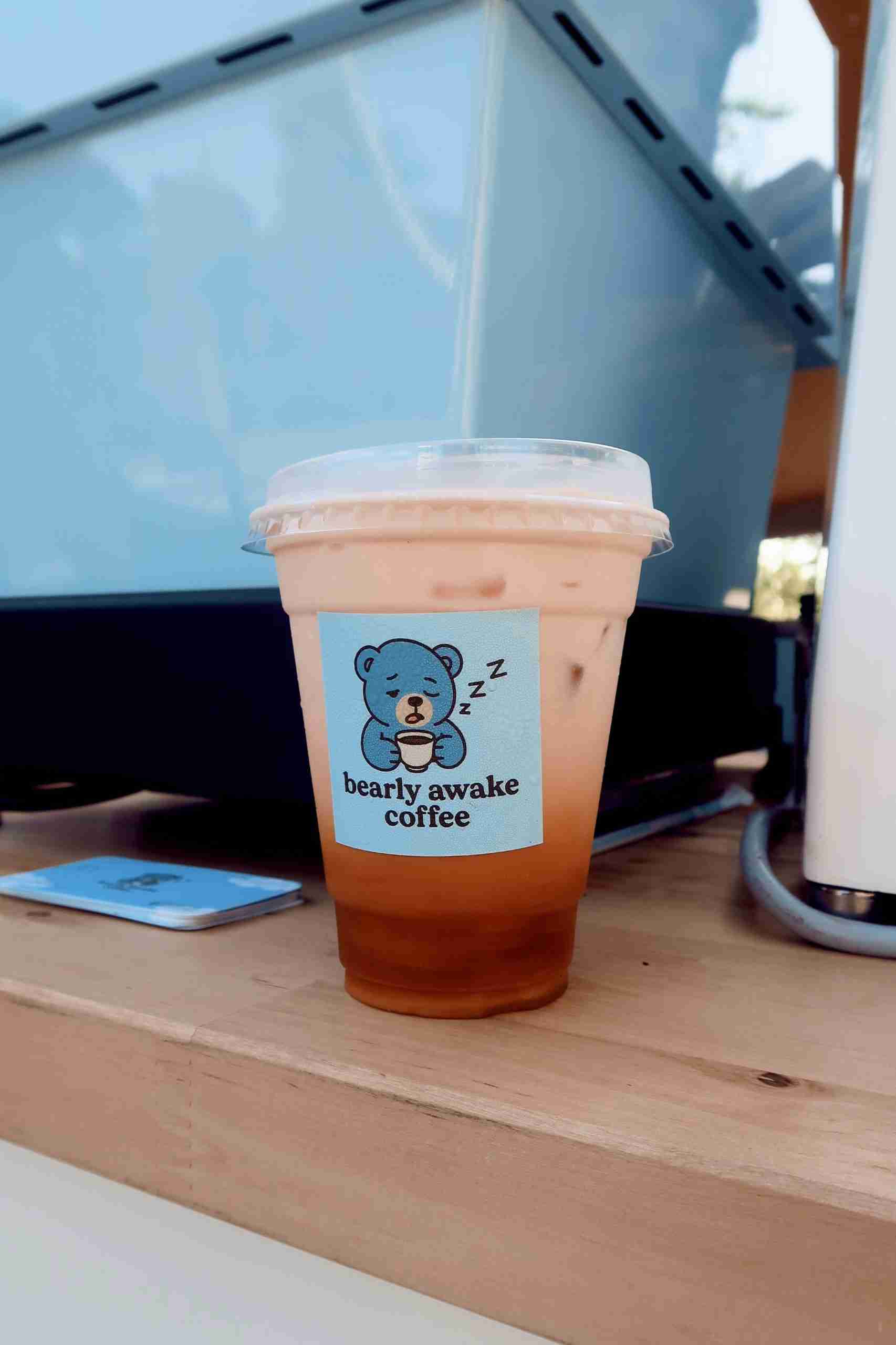 Thai Tea On Top Of Coffee Cart